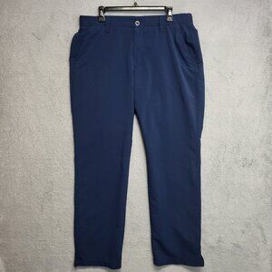 Under Armour Pants Mens 36x32 Blue Match Play Golf Trousers Distressed Casual